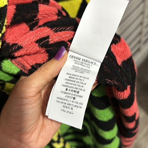 Versace La Greca Multi-Coloured Bathrobe - Picture 4 of 7
